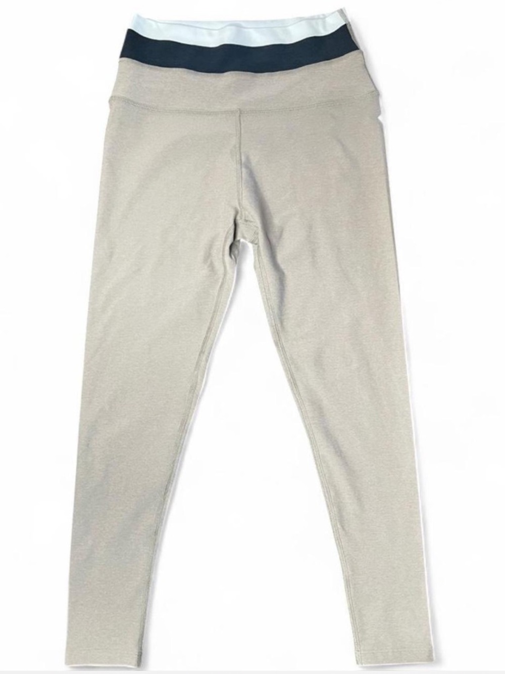 Beyond Yoga Horizon Colorblock Tan Black & White High-Rise Leggings L